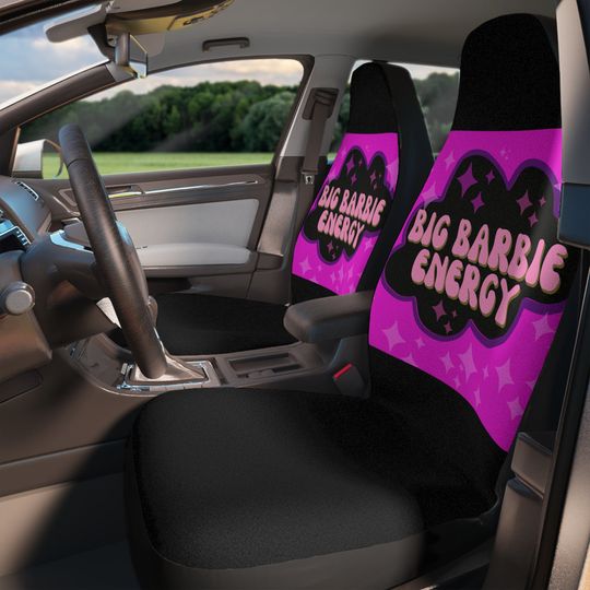 Discover Big Barbie Energy Car Seat Cover