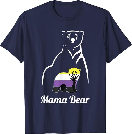 Discover LGBTQ Non-Binary Mama Bear LGBT Non-Binary Pride Enby T-Shirt