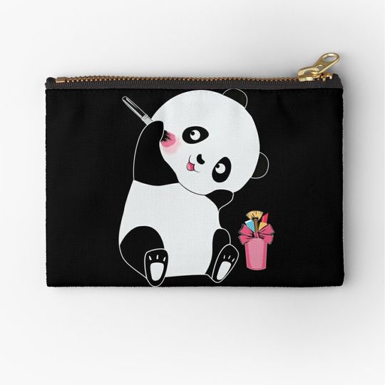 Discover Sweet Panda Puts On Makeup Zipper Pouch