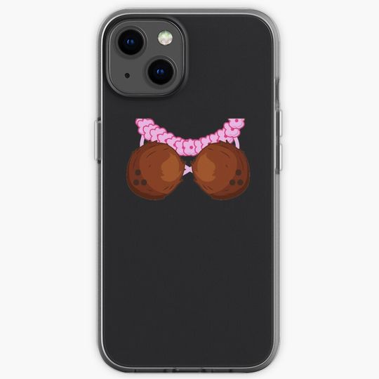 Discover Hawaiian Coconut Bra Art Cool Halloween Flowery DIY Gift iPhone Case