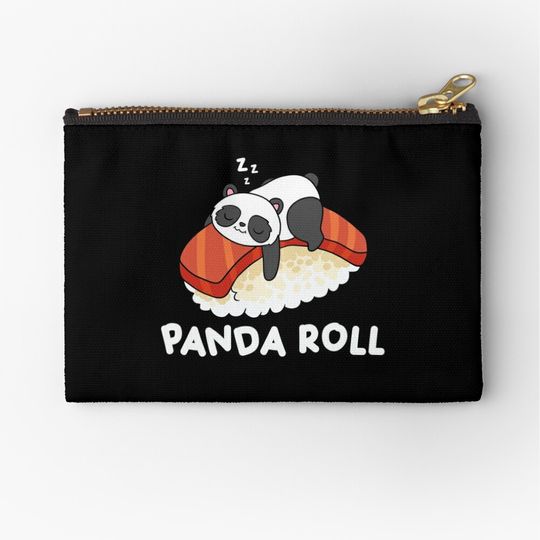Discover Panda Roll Sushi Zipper Pouch
