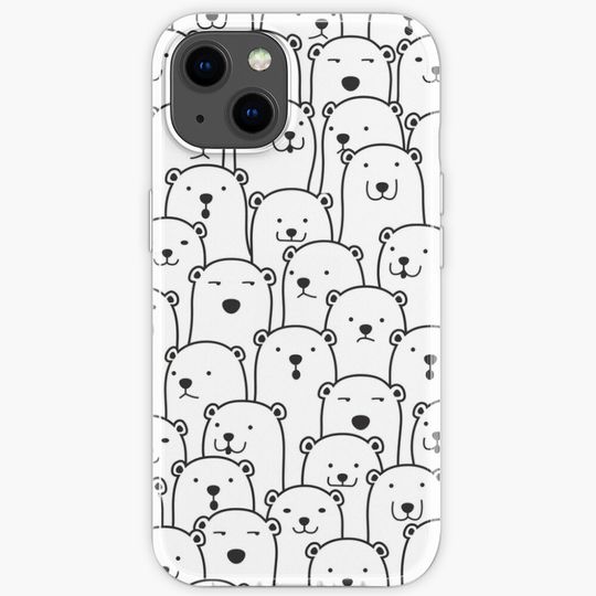 Discover Bears Pattern iPhone Case