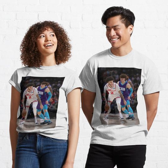 Discover Lonzo Ball 2 x Lamelo Ball 2 Classic T-Shirt
