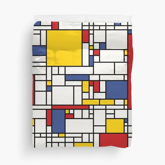 Discover Piet Mondrian Duvet Cover