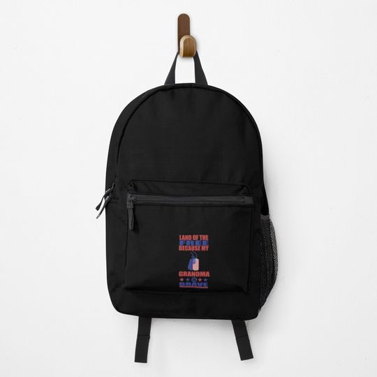 Discover Grandma Is Brave Dogtags  Backpack