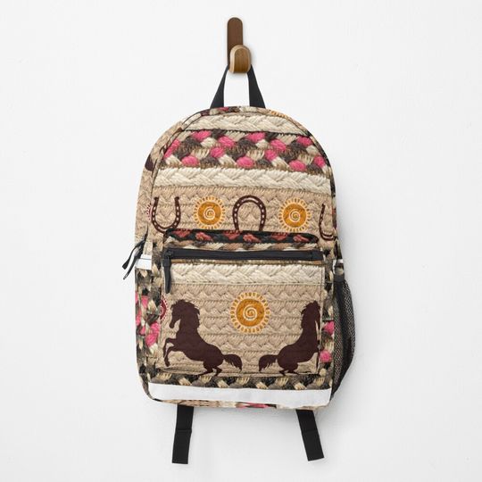Discover HORSE Braided motif SKY Backpack