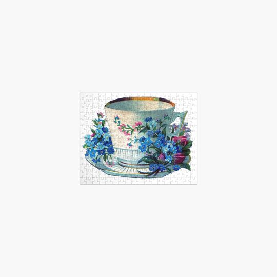 Discover VINTAGE TEACUP STONE Jigsaw Puzzle