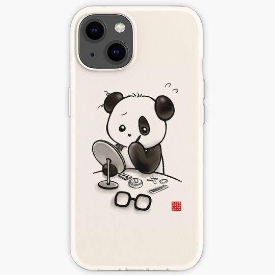 Discover Panda Makeup iPhone Case