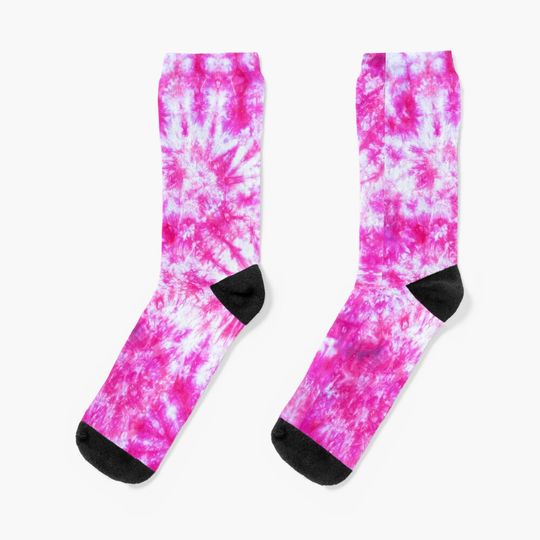 Discover Pink Tie Dye   Socks