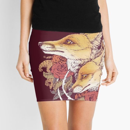 Discover Red Fox Bloom Mini Skirt