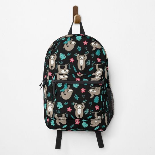 Discover Sloth Pattern Backpack