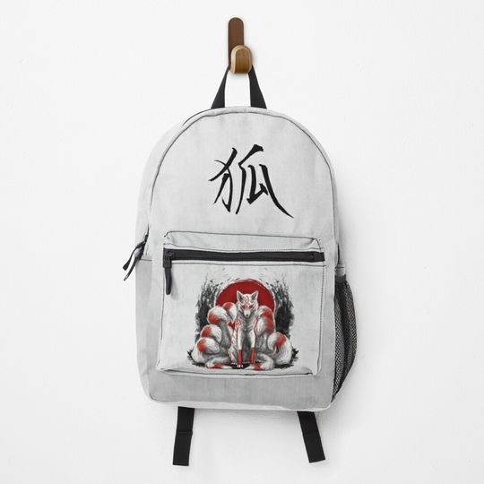 Discover Japanese Nine Tailed Fox Kitsune Backpack