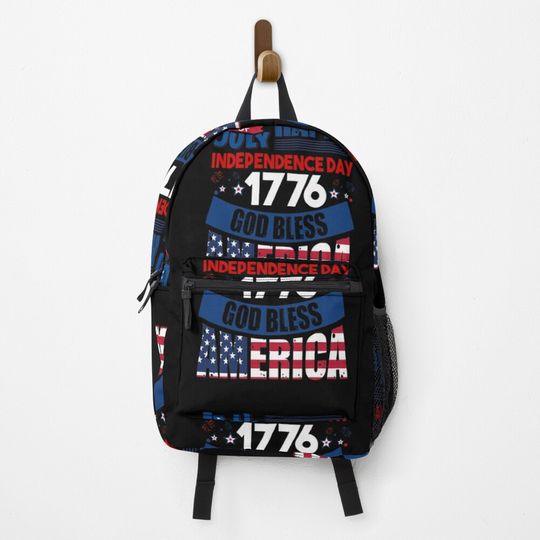 Discover Happy independance day 1776 God Bless America Backpack