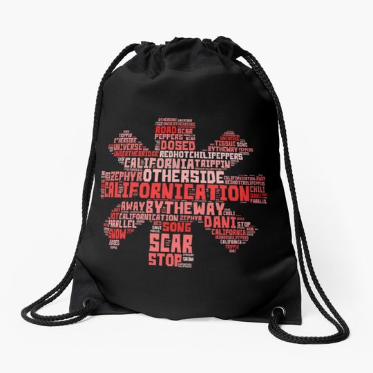 Discover big red hot chili peppers design Drawstring Bag