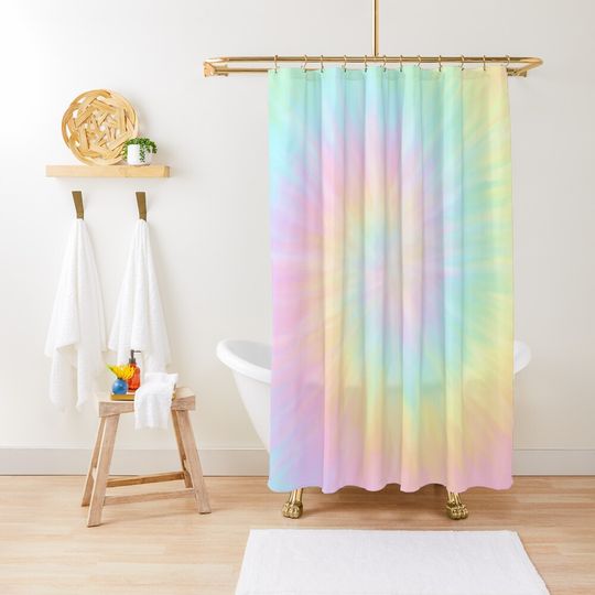 Discover Tie dye pastel wallpaper Shower Curtain