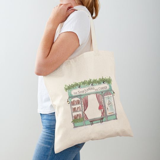 Discover The Shop Around the Corner - Watercolour Tote Bag