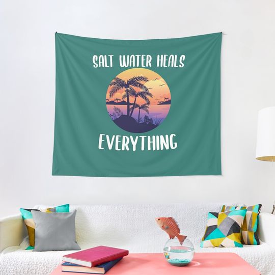 Discover Salt Water Heals Everything Tapestry