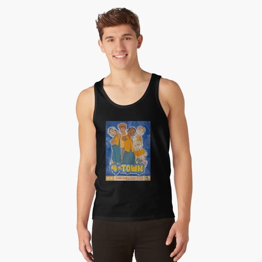 Discover 4Town Illustrated Poster Tank Top