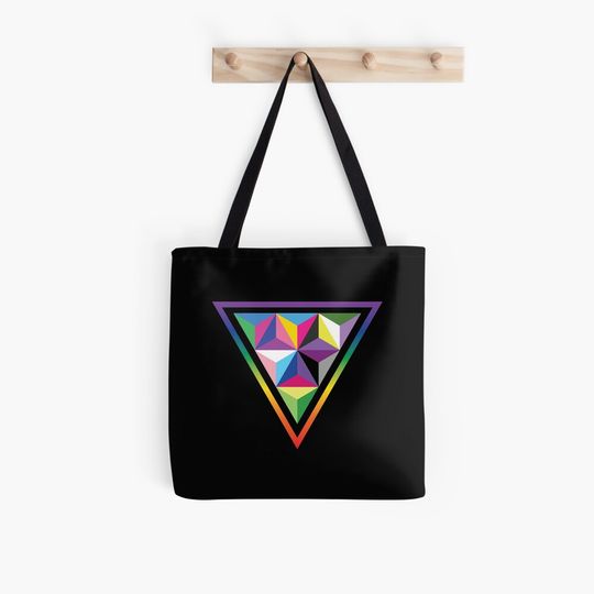 Discover LGBTQIA+ Pride Triangle Tote Bag