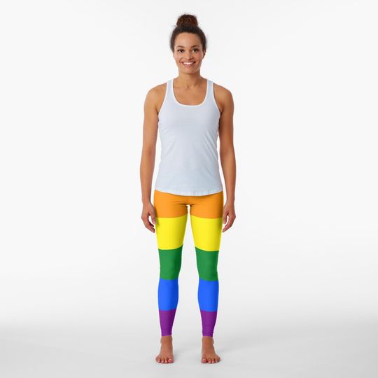 Discover Gay Pride Rainbow Flag Leggings