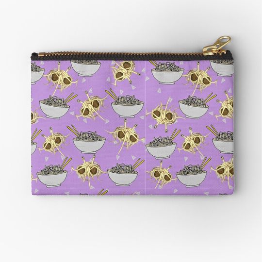 Discover Ramen Noodle bowl with FSM Zipper Pouch