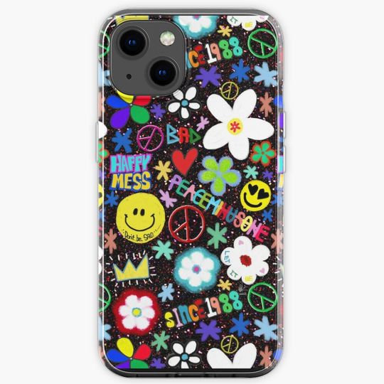 Discover PMO Colorful Collage iPhone Case