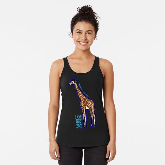 Discover Day 10- Cartoon Rothschild Giraffe Tank Top