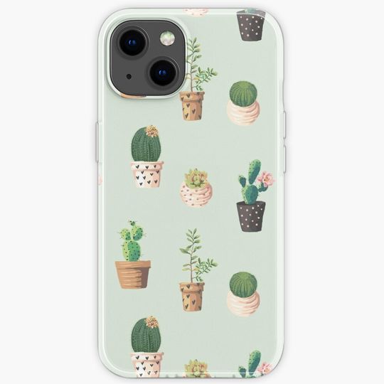 Discover Cactus Pattern iPhone Case
