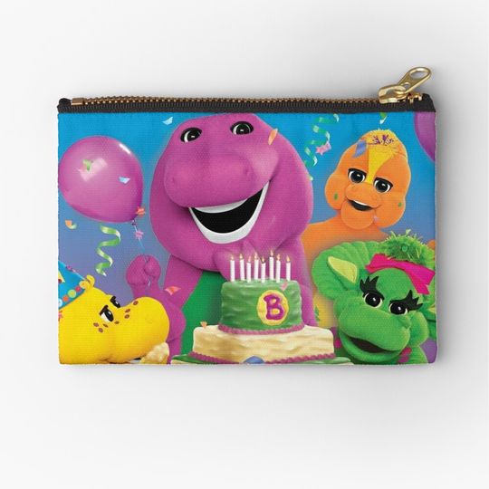 Discover Barney The Dinosaur and Friends Zipper Pouch