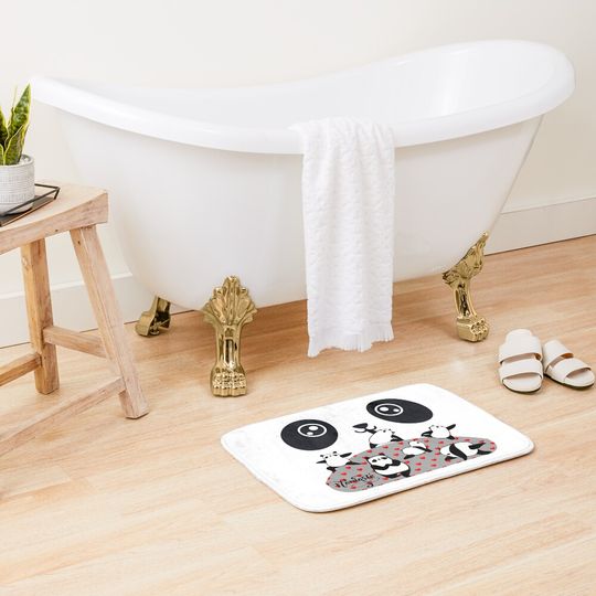 Discover Yoga Bears Bath Mat