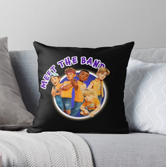 Discover Meet The Bands  Throw Pillow