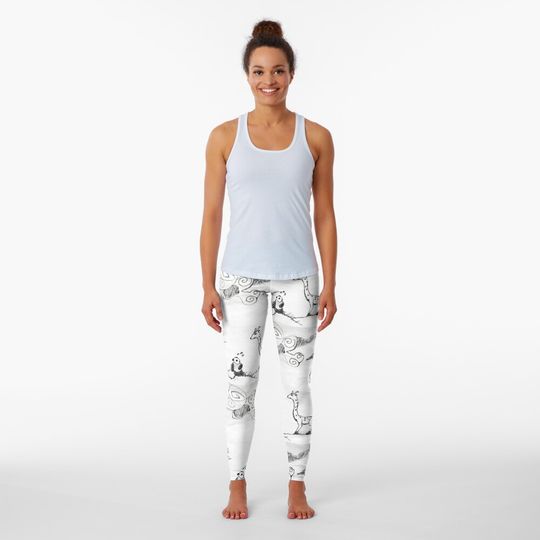Discover Giraffe and panda Leggings