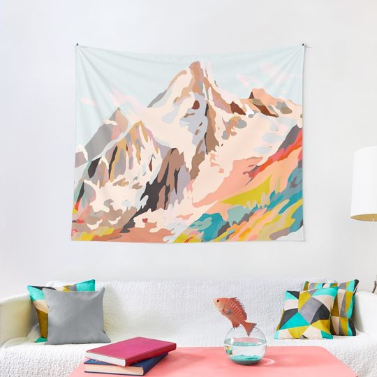 Discover glass mountains Tapestry