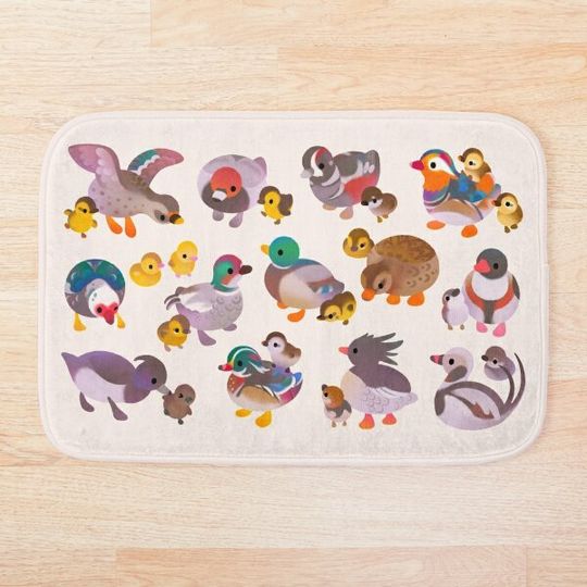 Discover Duck and Duckling Bath Mat