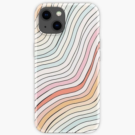 Discover Rainbow Wave iPhone Case