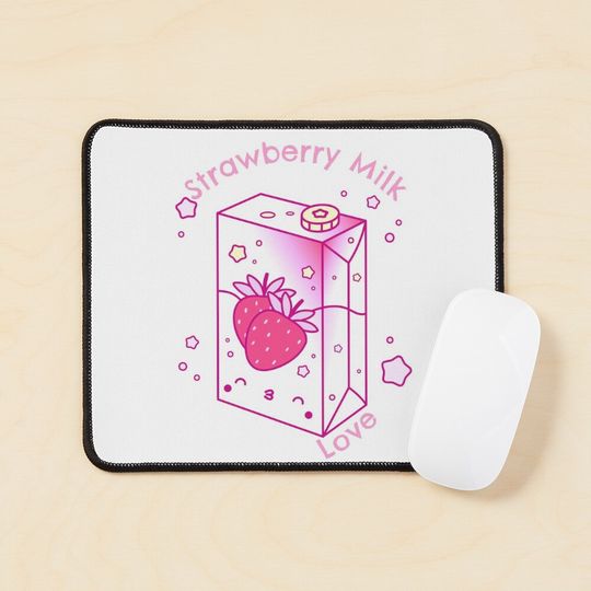 Discover Strawberry Milk  Mouse Pad