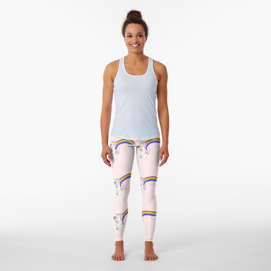 Discover Unicorns Poop Rainbows Leggings