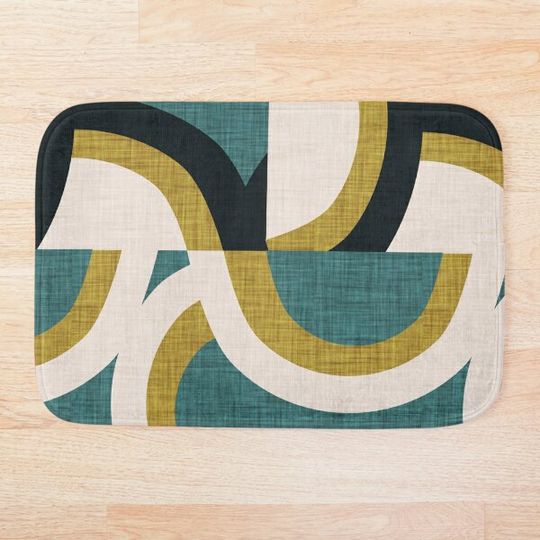 Discover New Mid Mod Freeway Olive #mid-century Bath Mat