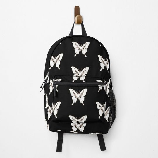 Discover Minimalist White Butterfly Backpack