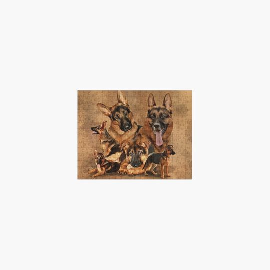 Discover German Shepherd Dog - puppy, young, adult Jigsaw Puzzle
