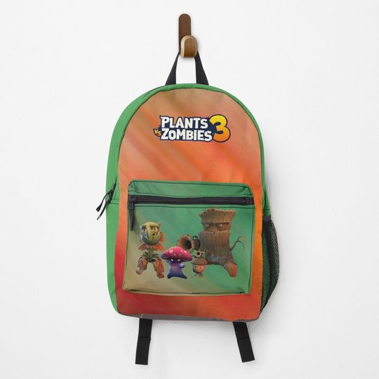 Discover plants vs. Zombies 3, green and orange backpack, battle for the neighborhood Backpack