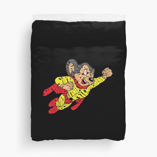 Discover Mighty Mouse Duvet Cover