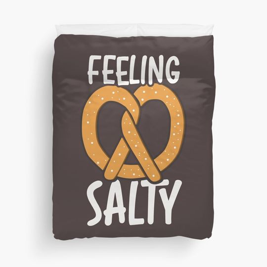 Discover Feeling Salty Pretzel Duvet Cover