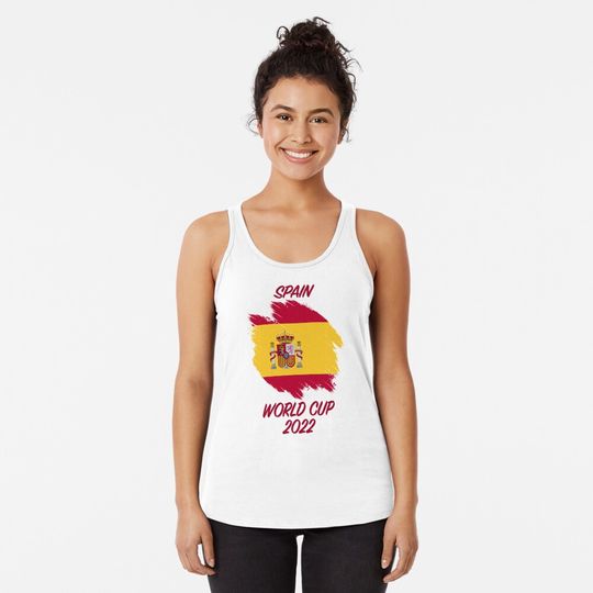 Discover SPAIN world cup 2022 Racerback Tank Top