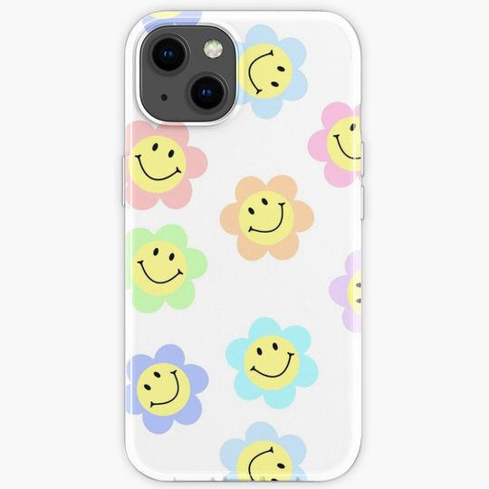 Discover Pastel Smiley Flower Pack iPhone Case