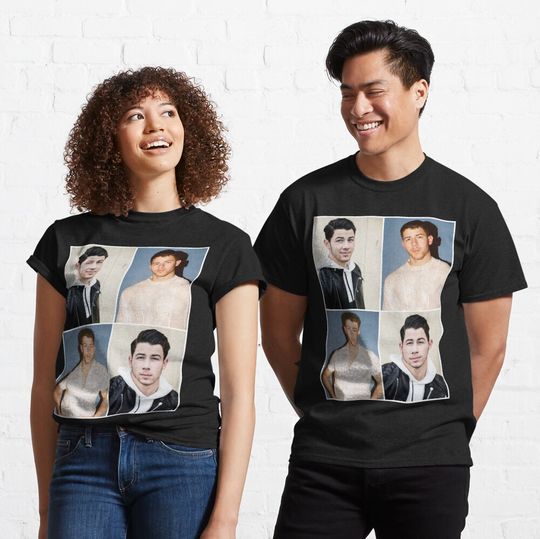 Discover Nick Jonas Collage Classic T-Shirt