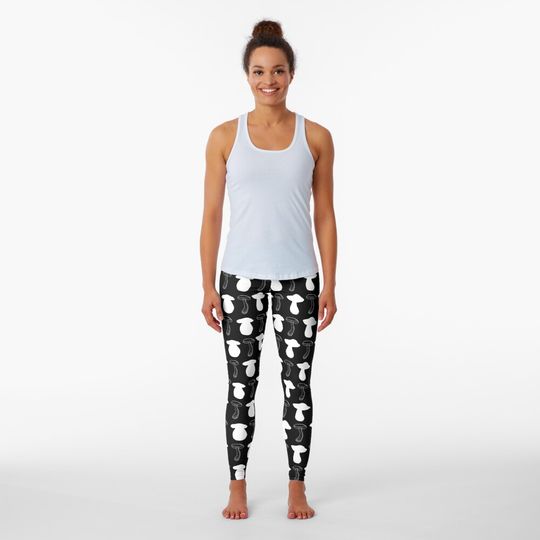 Discover Witchy Mushroom Pattern Leggings