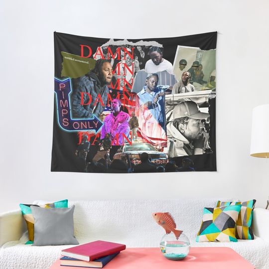 Discover Kendrick Lamar Collage Tapestry
