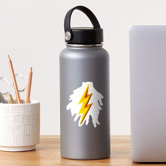 Discover Zeus Lightning Bolt Sticker