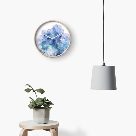 Discover Iridescent Quartz Crystal Clock